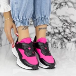 Pantofi Sport Dama 2XJ92-1 Negru-Roz » meishop.life