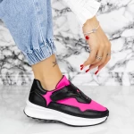 Pantofi Sport Dama 2XJ92-1 Negru-Roz » meishop.life