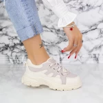 Pantofi Sport Dama 2N37 Mov-Bej » meishop.life