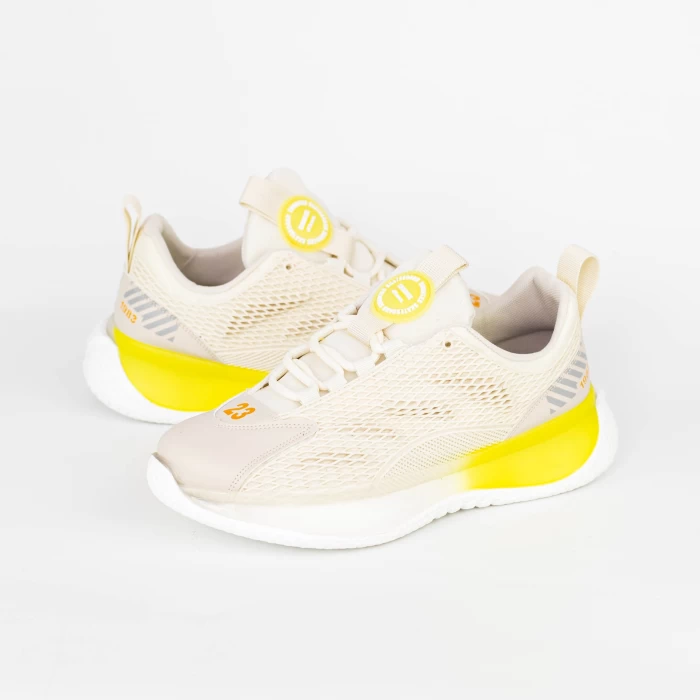 Pantofi Sport Barbati T200 Alb-Galben » meishop.life