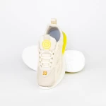 Pantofi Sport Barbati T200 Alb-Galben » meishop.life