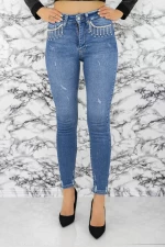 Blugi Dama 50947 Albastru » meishop.life