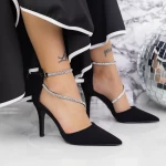 Pantofi Stiletto 2XKK81 Negru » meishop.life
