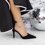 Pantofi Stiletto 2XKK81 Negru » meishop.life