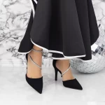 Pantofi Stiletto 2XKK81 Negru » meishop.life