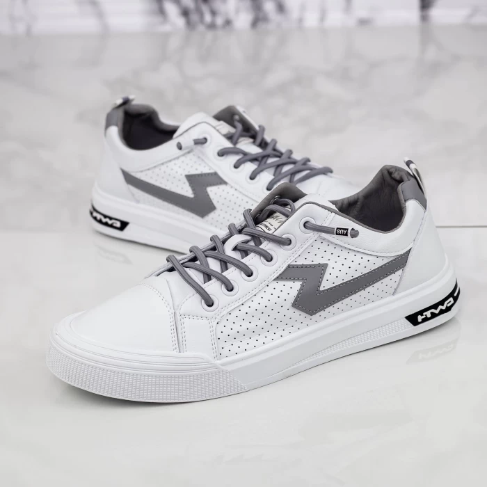Pantofi Sport Barbati 8871 Alb » meishop.life