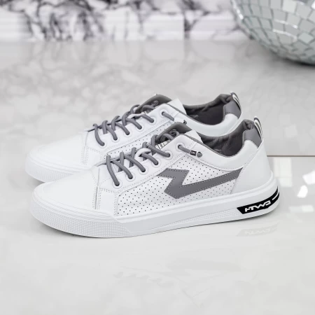Pantofi Sport Barbati 8871 Alb » meishop.life