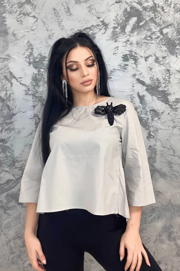 Bluza Dama QQ218 Gri » meishop.life