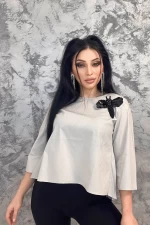 Bluza Dama QQ218 Gri » meishop.life