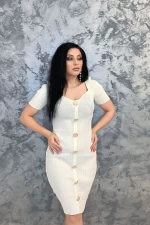 Rochie Dama L55280 Alb » meishop.life