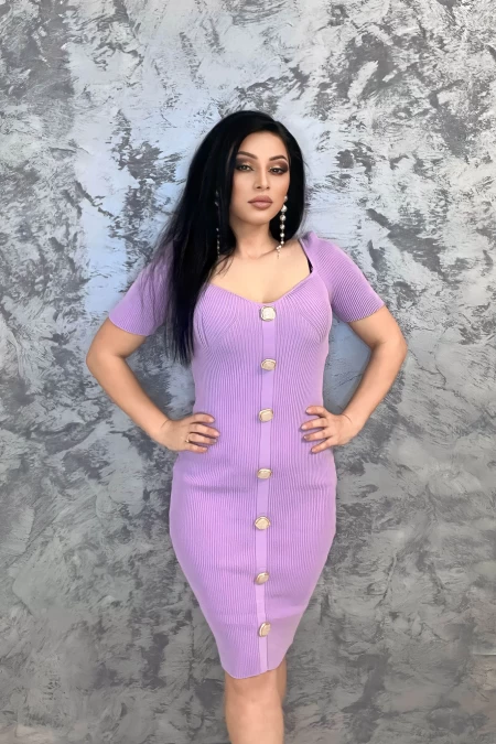 Rochie Dama L55280 Lila » meishop.life