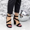 Sandale Dama cu Toc gros XKK536 Negru (N2) Mei