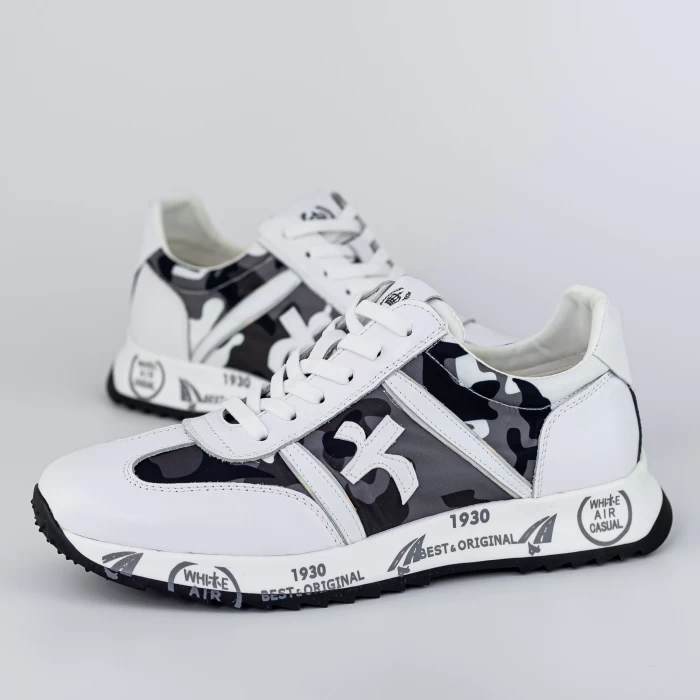 Pantofi Sport Barbati 2221 Alb » meishop.life