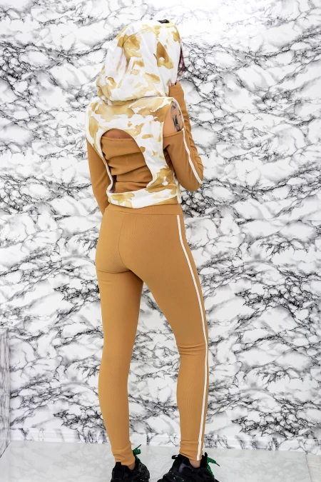 Compleu Dama BKZ1546 Alb-Bej » meishop.life