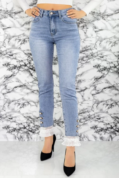 Blugi Dama 5512 Albastru » meishop.life