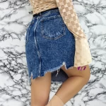 Fusta Dama J1123 Albastru » meishop.life