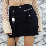 Fusta Denim TR102 Negru » meishop.life