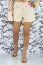 Pantaloni Scurti Dama VMC6017 Crem » meishop.life
