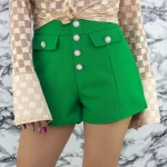 Pantaloni Scurti Dama VMC6017 Verde » meishop.life