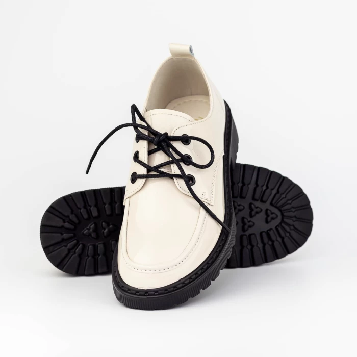 Pantofi Casual Dama 2211G01 Crem » meishop.life
