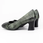 Pantofi cu Toc gros 7395 Verde » meishop.life