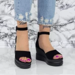 Sandale Dama cu Platforma 2Y1 Negru » meishop.life
