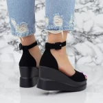 Sandale Dama cu Platforma 2Y1 Negru » meishop.life