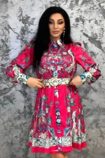 Rochie Dama VMC6913 Roz » meishop.life