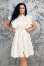 Rochie Dama VMC6947 Alb » meishop.life