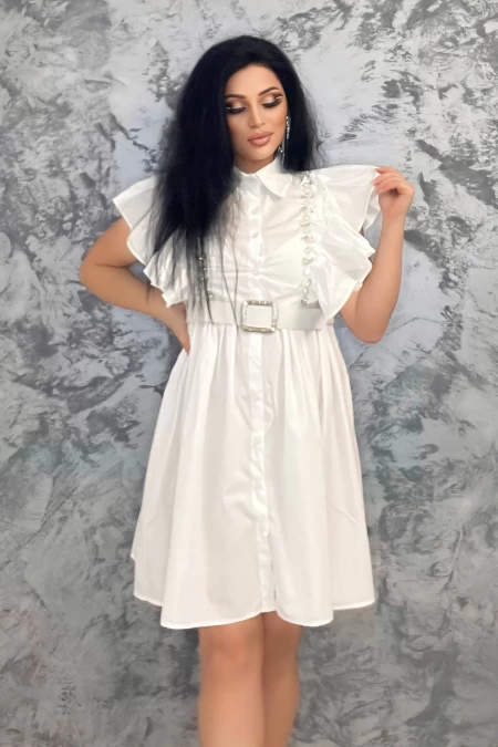 Rochie Dama VMC6947 Alb » meishop.life