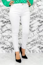 Blugi Dama L963-19 Alb » meishop.life