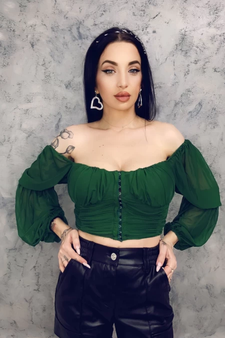 Top Dama YS1671 Verde » meishop.life