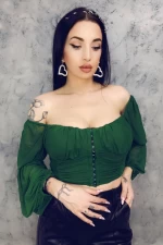 Top Dama YS1671 Verde » meishop.life