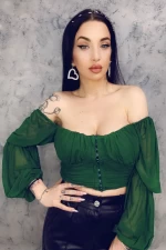 Top Dama YS1671 Verde » meishop.life
