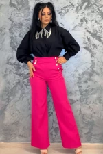 Pantaloni Dama 17789-3 Roz » meishop.life