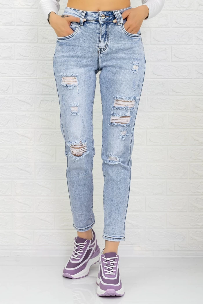 Blugi Dama 90174 Albastru » meishop.life