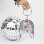 Poseta Dama 3881 Negru-Argintiu » meishop.life