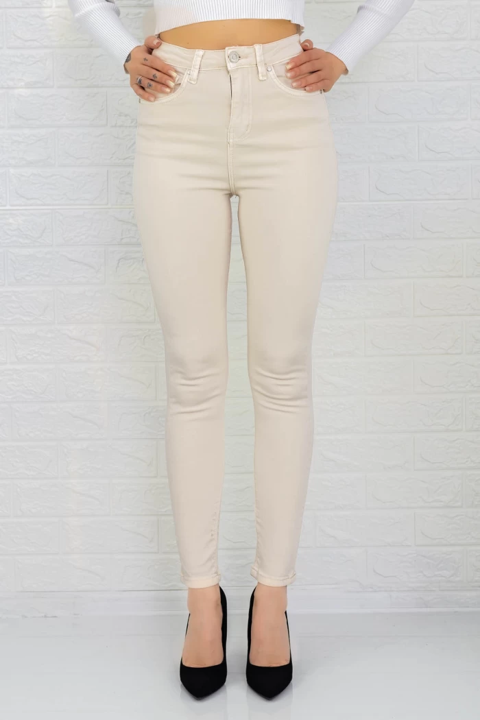 Blugi Dama M6680-41 Bej » meishop.life