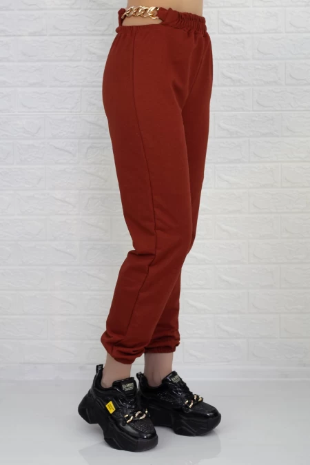 Pantaloni Dama 3011 Caramiziu » meishop.life