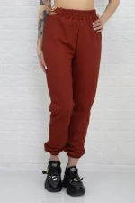 Pantaloni Dama 3011 Caramiziu » meishop.life