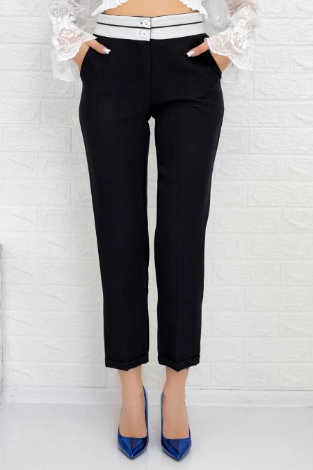 Pantaloni Dama 6972 Negru » meishop.life