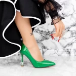 Pantofi Stiletto 2DC8 Verde » meishop.life