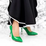Pantofi Stiletto 2DC8 Verde » meishop.life