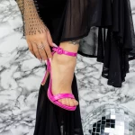 Sandale Dama cu Toc subtire 2SY22 Fucsia » meishop.life
