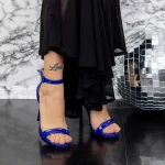 Sandale Dama cu Toc subtire 2SY22 Albastru » meishop.life