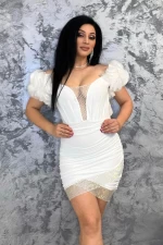 Rochie Dama 615635 Alb » meishop.life