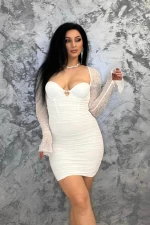Rochie Dama 858059 Alb » meishop.life