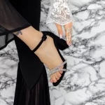 Sandale Dama cu Toc gros 2XKK31 Negru » meishop.life