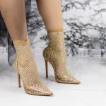 Botine Dama cu Toc subtire B17134-3 Piersica » meishop.life