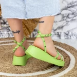 Sandale Dama 2WS13 Verde » meishop.life